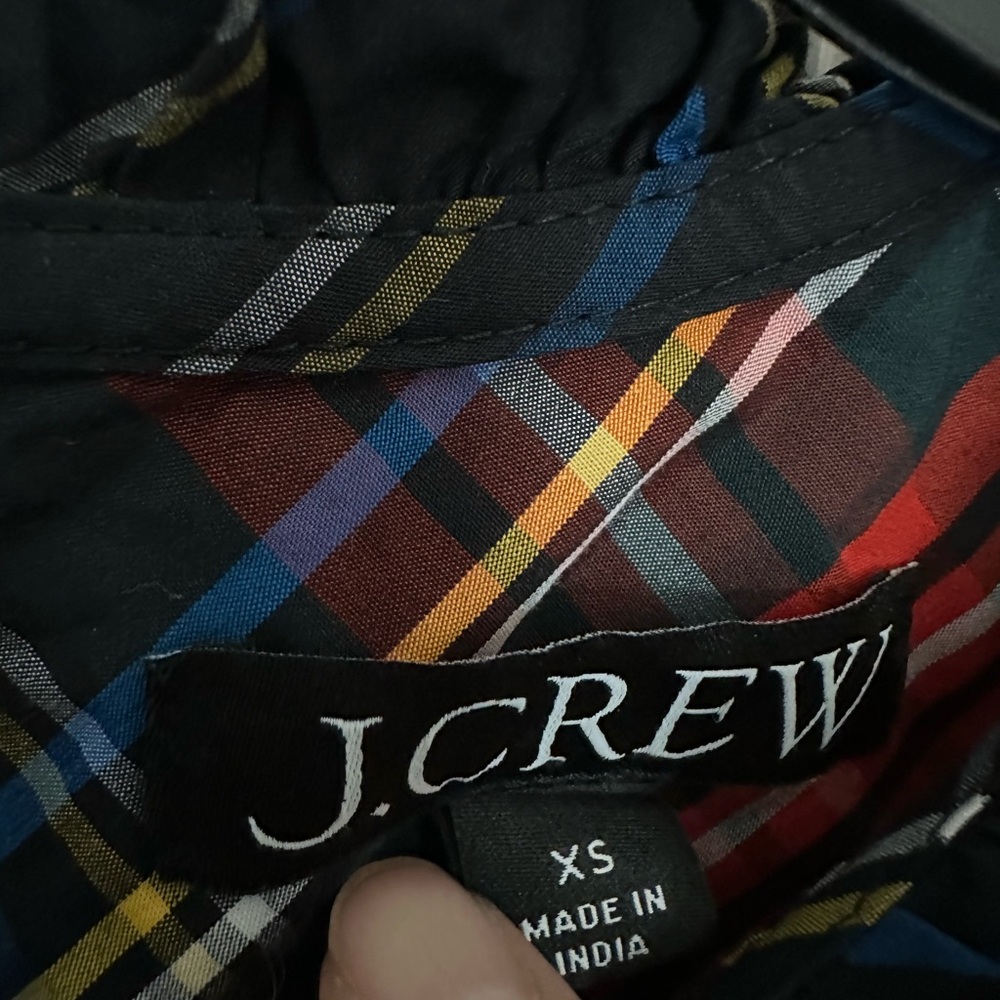 J. Crew Plaid Set Women's Kids Plaid Dress and Women's Top Matching - Picture 3 of 12